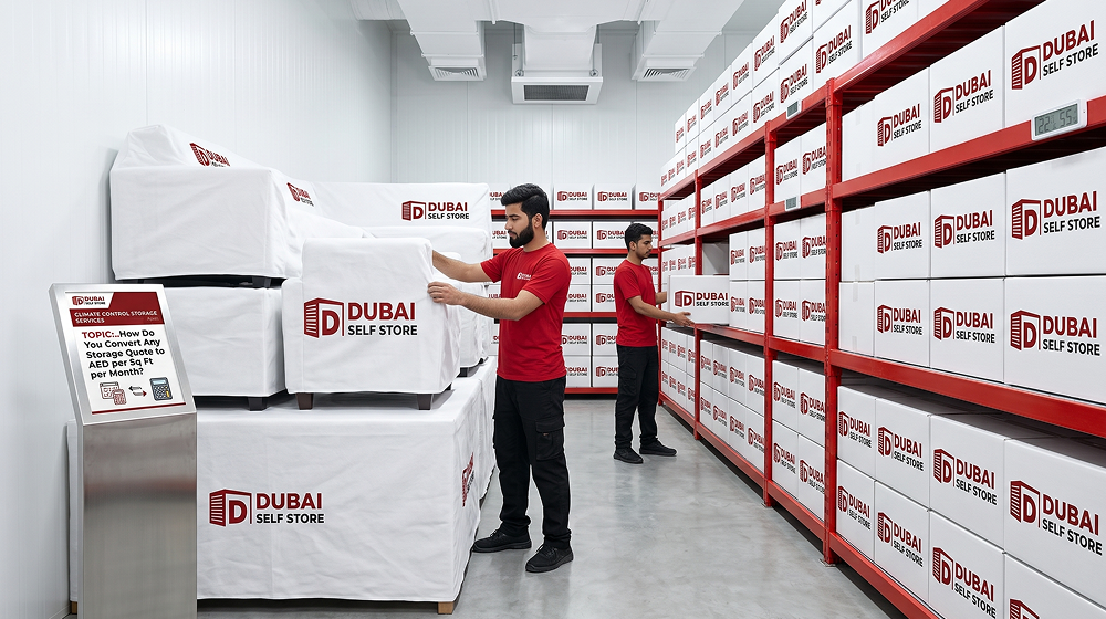 Converting storage quotes to AED