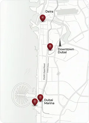 Dubai Self Store warehouse locations across the UAE