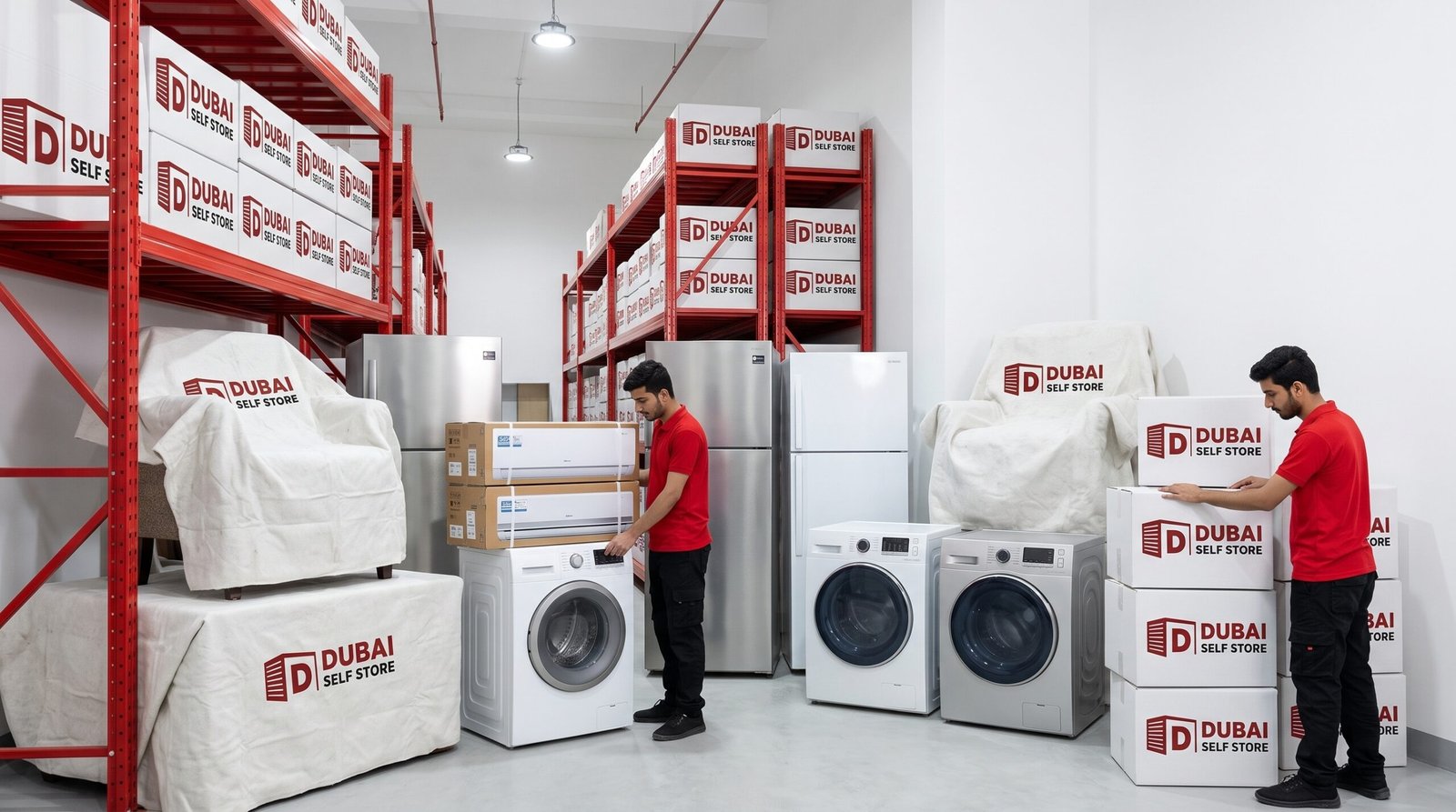 Indoor view of the Dubai Self Store facility