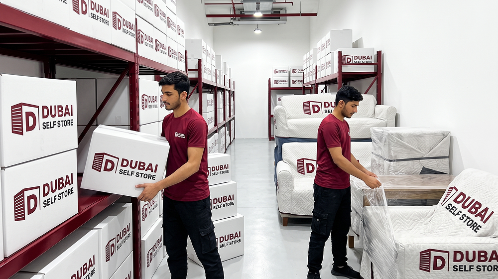 Dubai self storage facility view