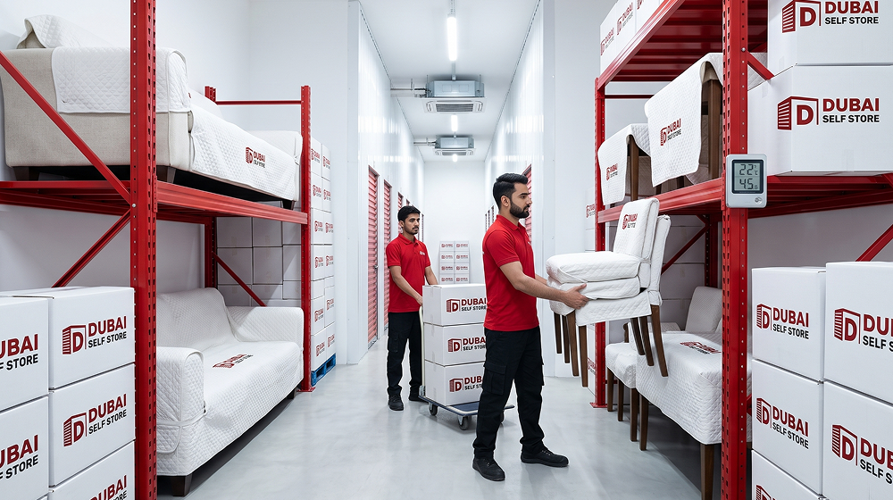 Dubai self storage facility view