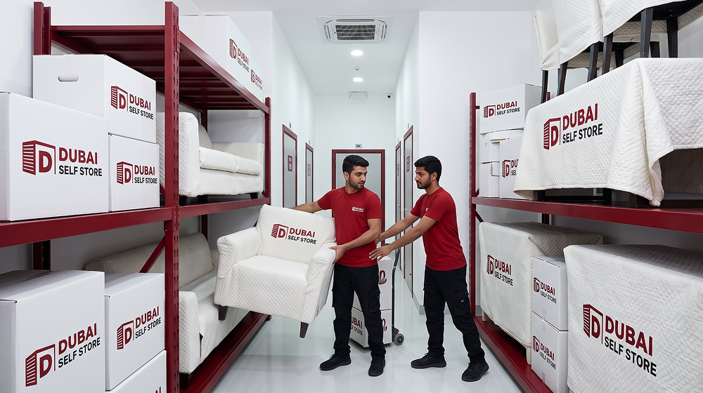 Dubai self storage facility view