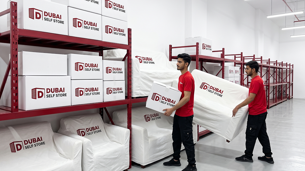 Storing items in storage facility